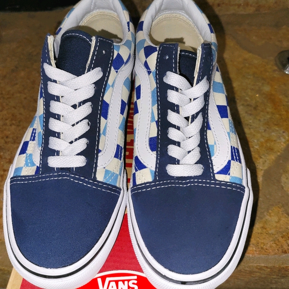 Vans Old Skool (Checkerboard) Blue Topaz